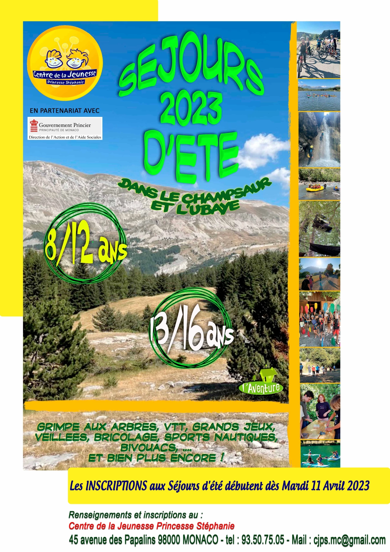Affiche séjours été CJPS