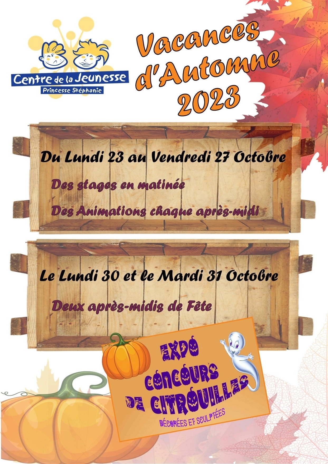 CJPS - Programme vacances de la Toussaint