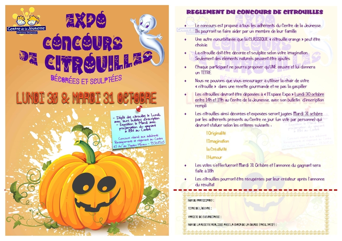 CJPS - Concours de citrouilles